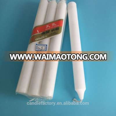 good quality white wax candles